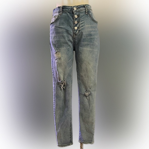 2000s Button Fly High Rise Jeans Size 10 - Picture 1 of 3